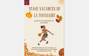 Stage de perfectionnement - vacances de la Toussaint 2025