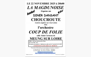 La Magdunoise (section Basket et Tir) - Dîner Dansant 2025
