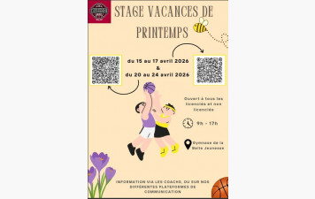 Stage de perfectionnement - vacances de Printemps 2026