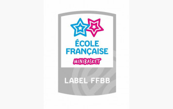 Label "ECOLE FRANCAISE DE MINIBASKET DEUX ETOILES