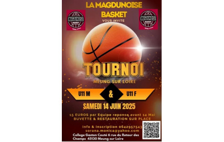 TOURNOI U11 Masculins et Féminins samedi 14 juin 2025