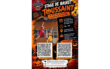 Stage Basket - vacances de la Toussaint 2026